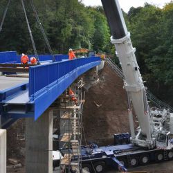 Neubau Rüstbachviadukt im September 2019