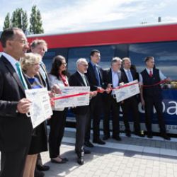 Die Eröffnung des neuen Haltepunktes Eschweiler - St. Jöris im Juni 2014